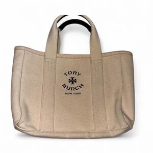 Tory Burch Tan Canvas Tote mini